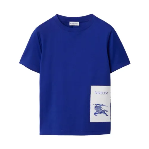 Burberry , Boy's Clothing T-Shirts & Polos Knight Noos ,Blue male, Sizes: