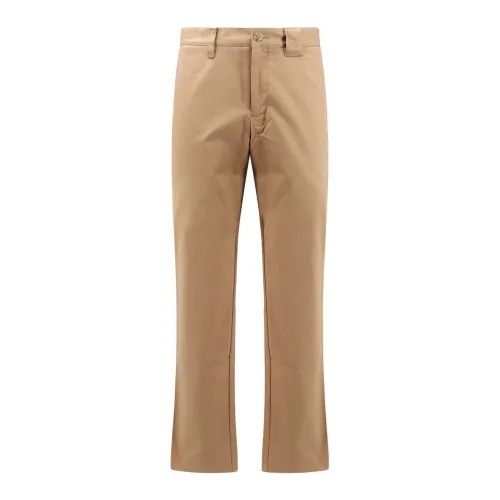 Burberry , Brown CottonStraight Trousers ,Brown male, Sizes: