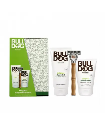 Burberry Bulldog Expert Shave Trio Original 3 Piece Gift Set with 100ml Moisturiser, 175ml Gel and Bamboo Razor - NA - One Size