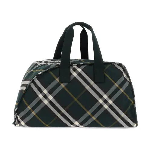 Burberry , Burberry large shield duffel ,Green male, Sizes: ONE SIZE