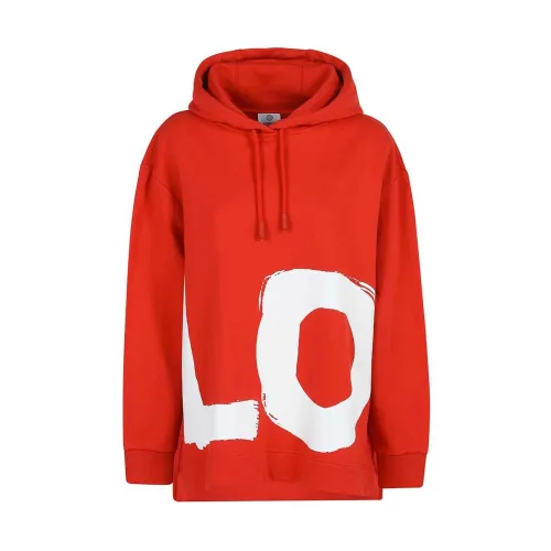 Burberry , Burberry Love Hooded Sweatshirt ,Red male, Sizes: