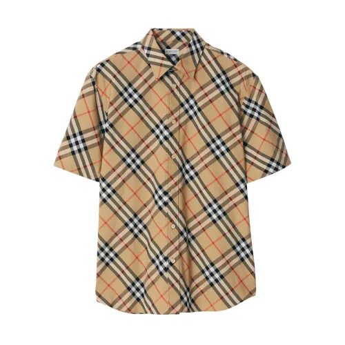 Burberry , Burberry Shirts Beige ,Beige male, Sizes: