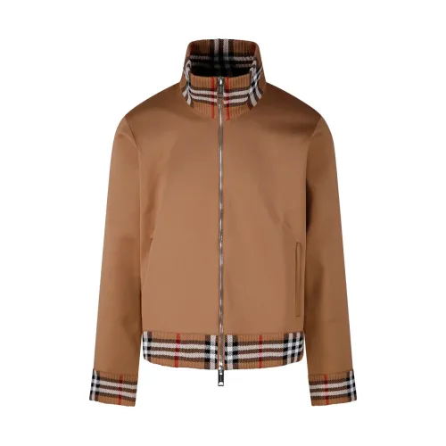 Burberry , Camel Dalesford Jacket ,Brown male, Sizes:
