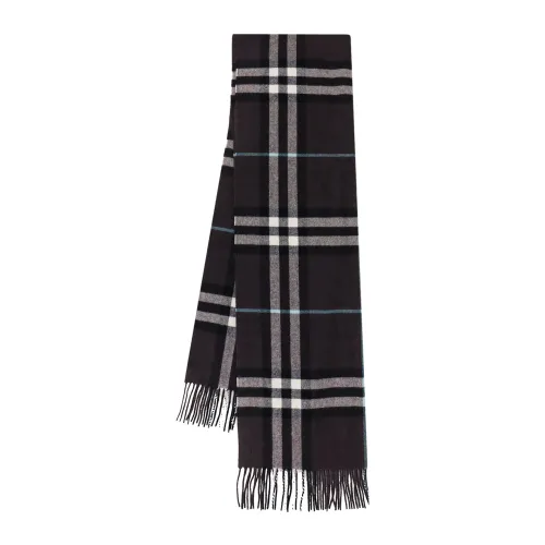 Burberry , Cashmere Frayed Scarf ,Brown male, Sizes: ONE
