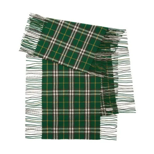 Burberry , Cashmere Ivy Scarf ,Green male, Sizes: ONE