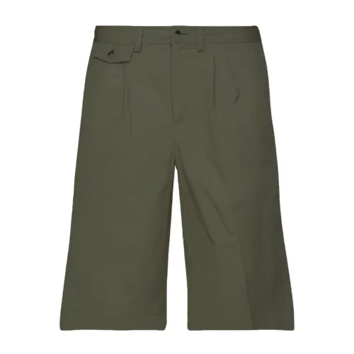 Burberry , Casual Olive Green Shorts for Men ,Green male, Sizes: