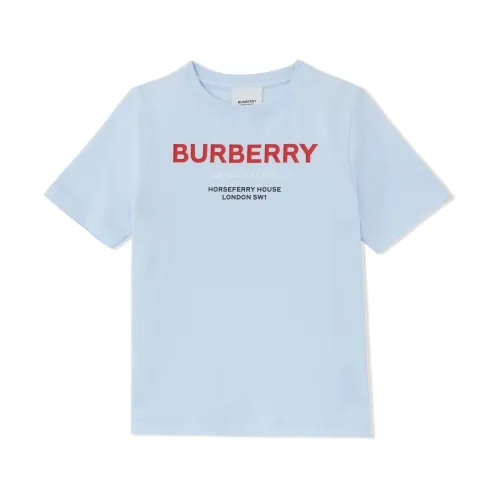 Burberry , Cedar T-Shirts for Boys ,Blue male, Sizes: