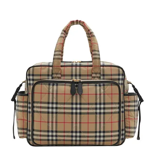 BURBERRY Check Baby Changing Bag - Brown