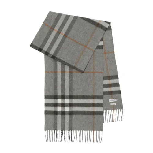 Burberry , Check Pattern Fringed Scarf ,Multicolor female, Sizes: ONE