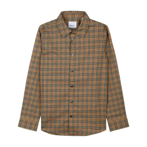 Burberry , Check Print Shirt for Kids ,Multicolor male, Sizes: