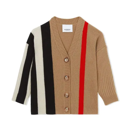 Burberry , Daphnie Cardi - Stylish and Comfortable Cardigan for Girls ,Beige female, Sizes: