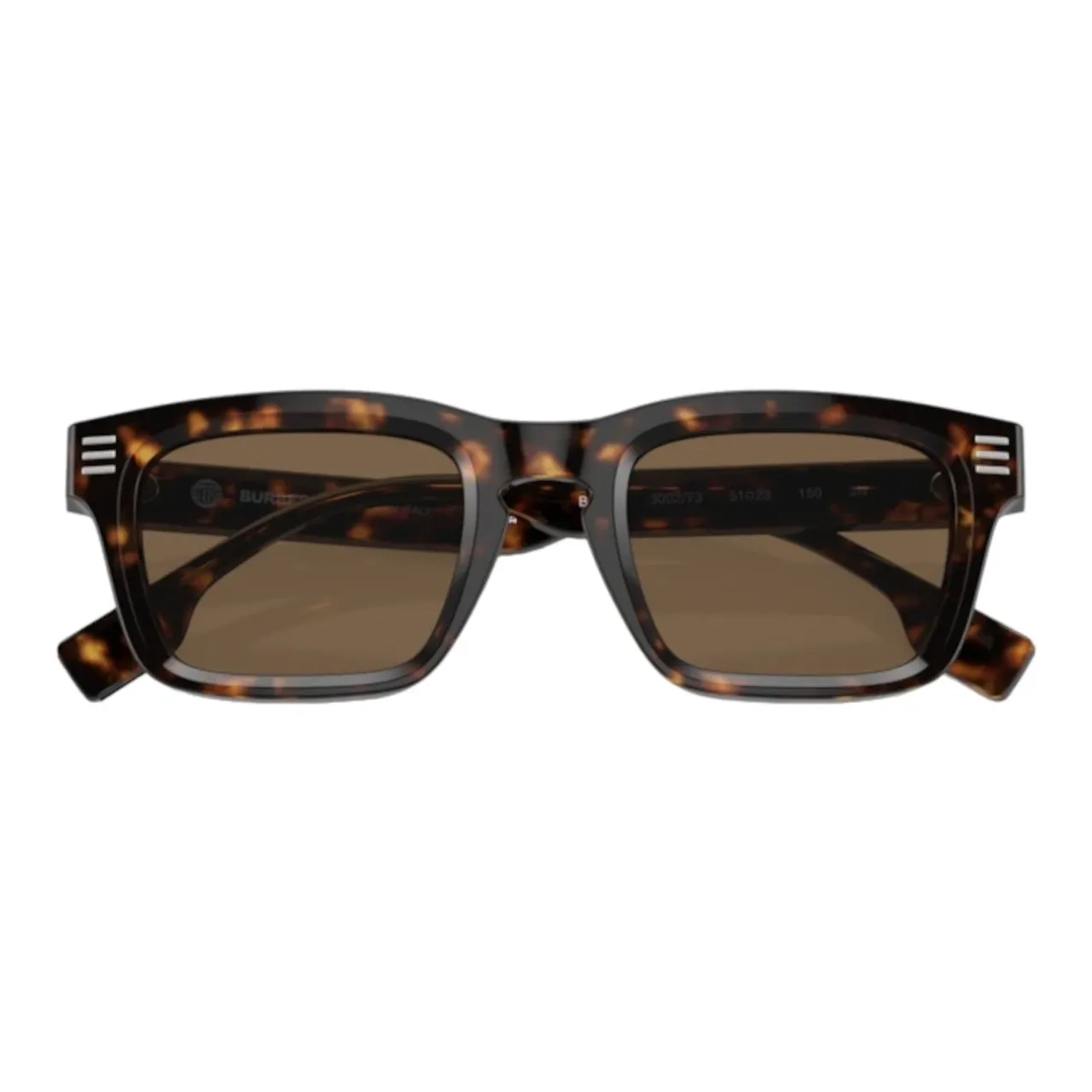 Burberry , Dark Havana Square Sunglasses ,Brown male, Sizes:
