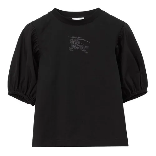 BURBERRY Ekd Cotton T-Shirt Girls - Black