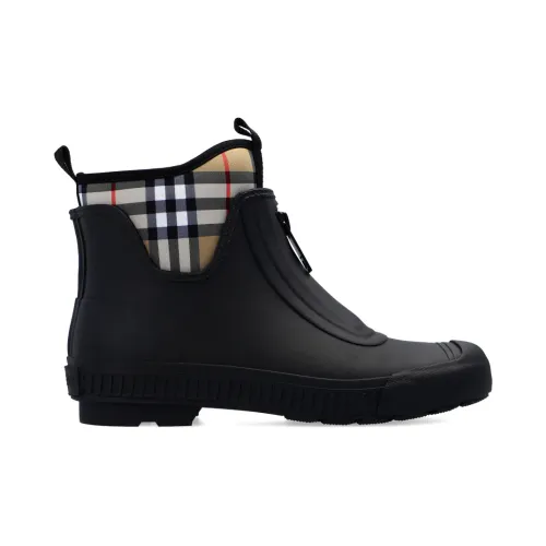 Burberry , ‘Flinton’ rain boots with insert ,Black female, Sizes:
