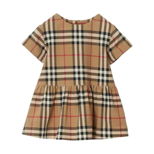 Burberry , Girl's Clothing Dresses Beige Ss24 ,Multicolor female, Sizes:
