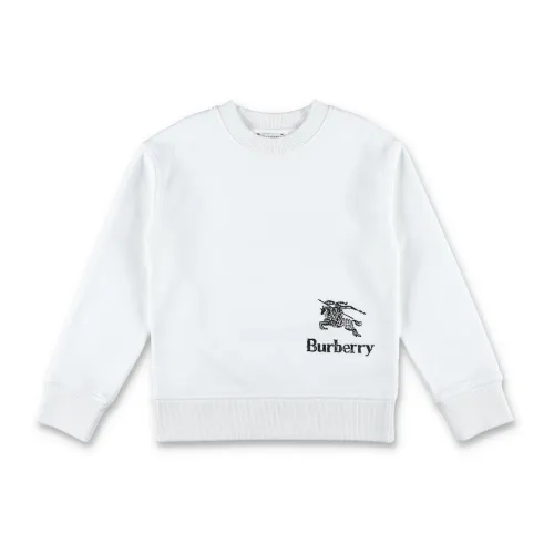 Burberry , Girl's Clothing Knitwear White Ss24 ,White female, Sizes: