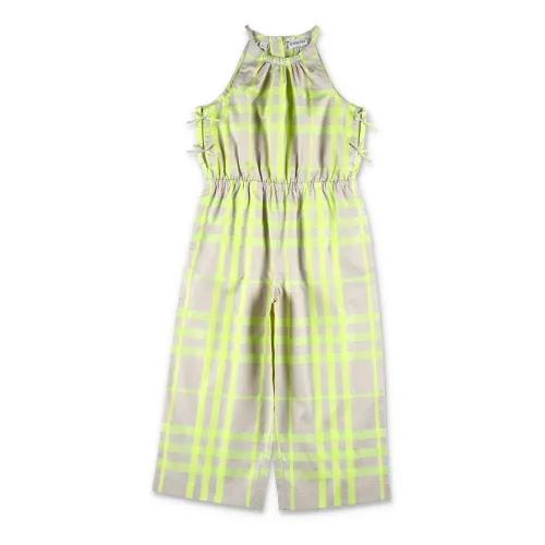 Burberry , Girl's Clothing Outerwear Vivid Lime Ip Chk Ss24 ,Multicolor female, Sizes: