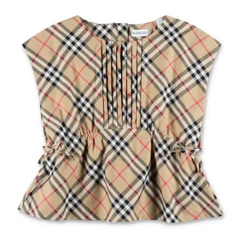 Burberry , Girl's Clothing Shirts Archive Beige Ip Chk Ss24 ,Multicolor female, Sizes: