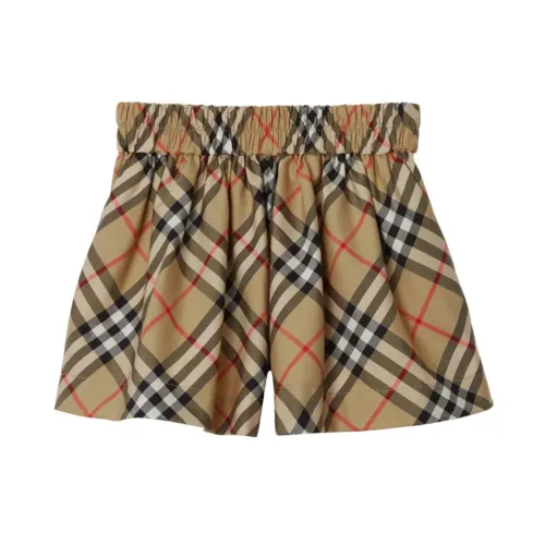 Burberry , Girl's Clothing Shorts Beige Ss24 ,Beige female, Sizes: