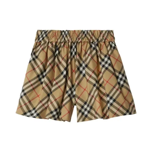 Burberry , Girl's Clothing Shorts Beige Ss24 ,Multicolor female, Sizes: