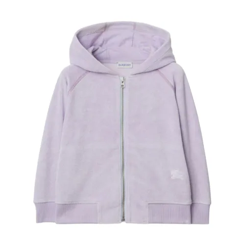Burberry , Girls Clothing Sweatshirts Purple Ss24 ,Purple female, Sizes: