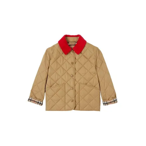 BURBERRY Girls Daley Quilted Jacket - Beige
