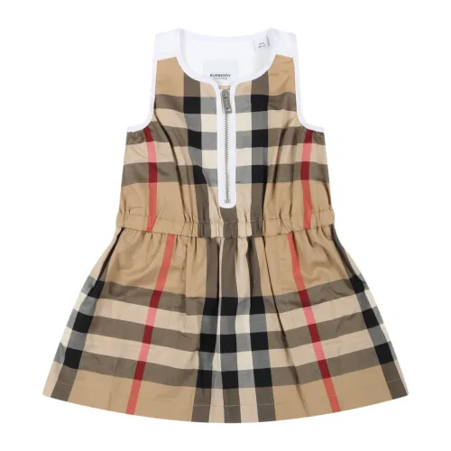 Burberry , Girls Dresses Collection ,Beige female, Sizes:
