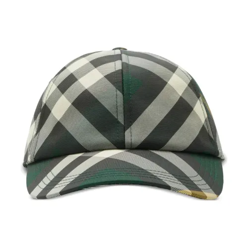 Burberry , Green Baseball Cap with Adjustable Buckle Closure ,Green male, Sizes: