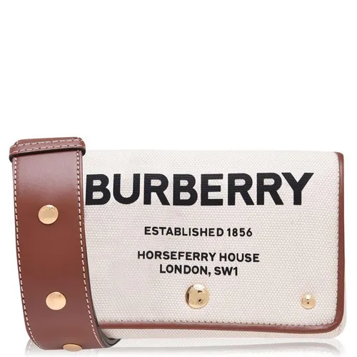 BURBERRY Hackberry Canvas Bag - Brown