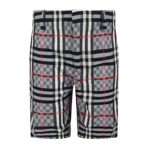 Burberry , Kids Shorts and Bermuda Shorts ,Gray male, Sizes: