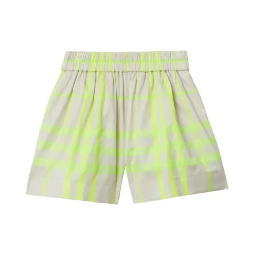 Burberry , Kids Shorts with Wide Brim ,Green male, Sizes: