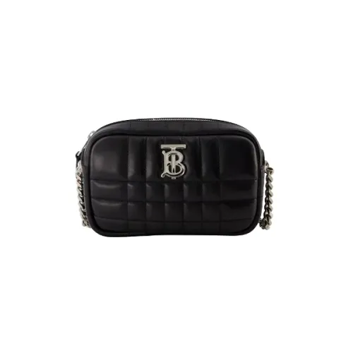 Burberry , Leather shoulder-bags ,Black female, Sizes: ONE SIZE