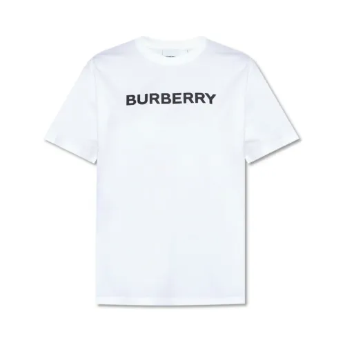 Burberry , Logo Print T-shirt ,White female, Sizes: