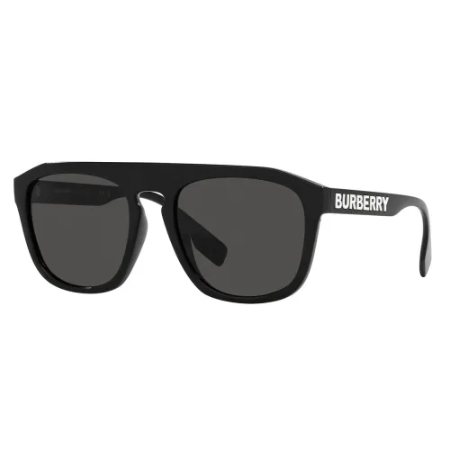 Burberry , Mens Wren Sunglasses with Dark Grey Lenses ,Black male, Sizes: