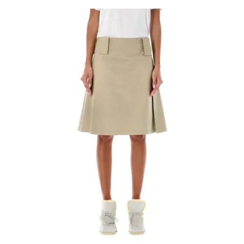 Burberry , Pleated Wrap Skirt for Women ,Beige female, Sizes: