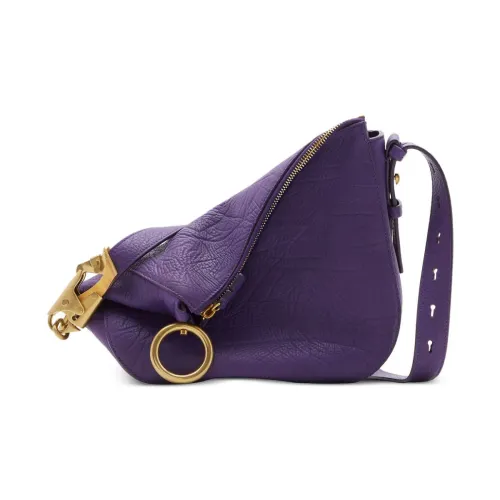 Burberry , Purple Horse Saddle Bag ,Purple female, Sizes: ONE SIZE