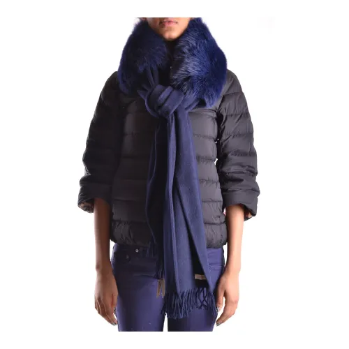 Burberry , Quilted Puffer Hooded Scarf ,Blue female, Sizes: ONE