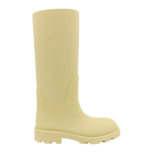 Burberry , Rubber Boots with Check Lining ,Beige female, Sizes: