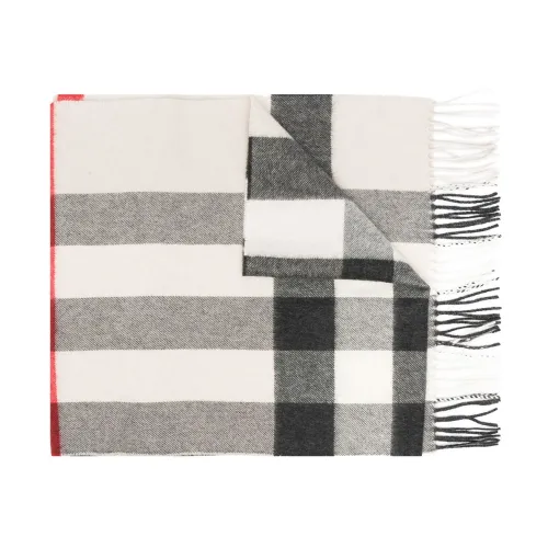 Burberry , Signature Check Grey Cashmere Scarf ,Multicolor male, Sizes: ONE