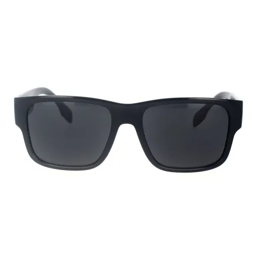 Burberry , Square Sunglasses with Textured Arms ,Black unisex, Sizes: