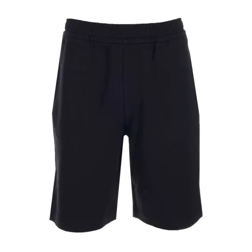 Burberry , Track Shorts with Logo Print ,Black male, Sizes: