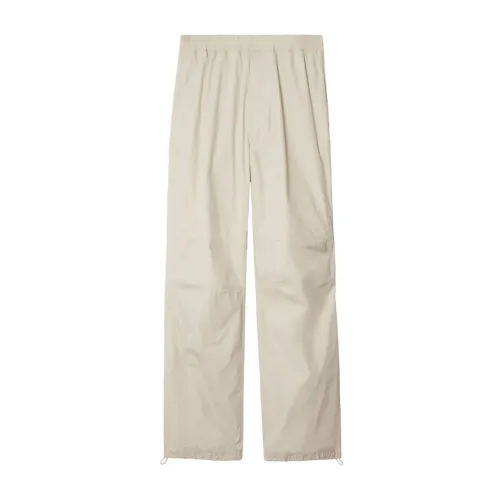 Burberry , Trousers with Zip Closure ,White male, Sizes: