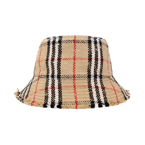 Burberry , Tweed bucket hat ,Beige female, Sizes: