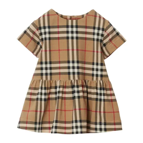 Burberry , Vintage Check Beige Dress ,Beige female, Sizes: