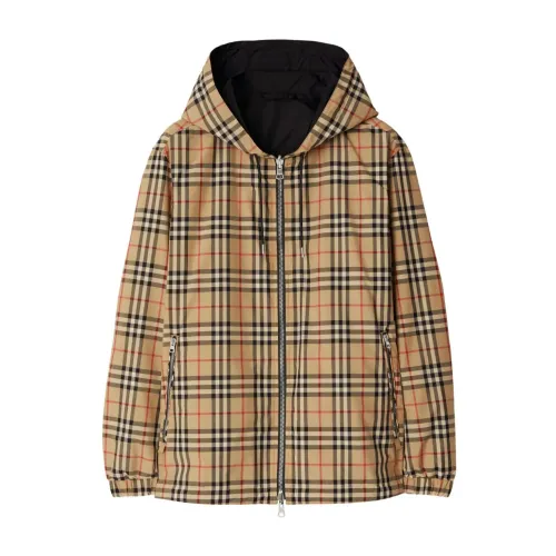 Burberry , Vintage Check Hooded Jacket ,Multicolor male, Sizes:
