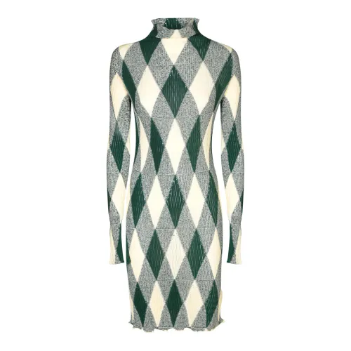 Burberry , Womens Clothing Dress Green Ss24 ,Multicolor female, Sizes: