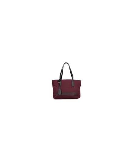 Burberry WoMens Small Burgundy Logo Branded Econyl Nylon Tote Shoulder Handbag Purse - One Size