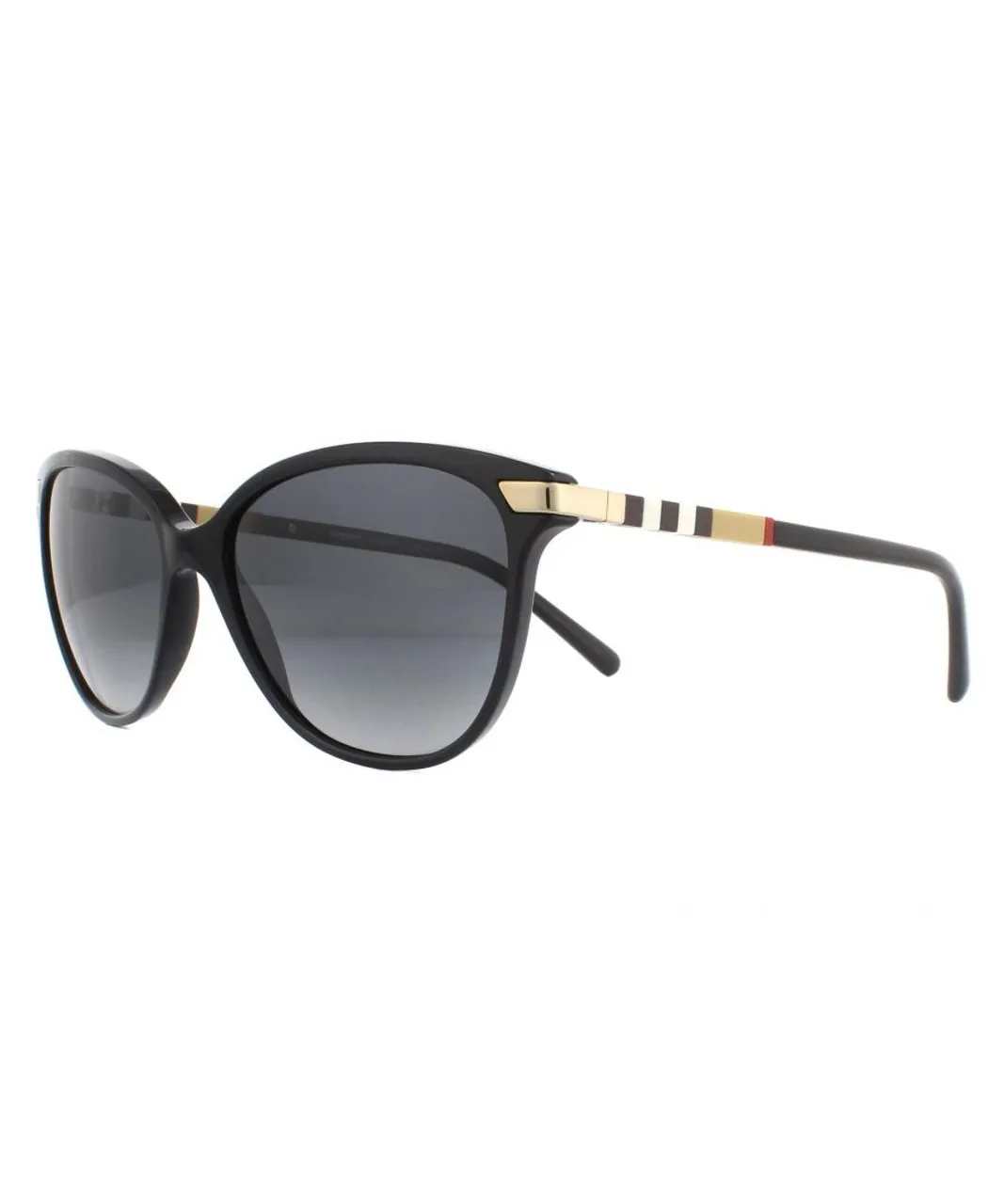 Burberry Womens Sunglasses BE4216 3001T3 Black Grey Gradient Polarized - One