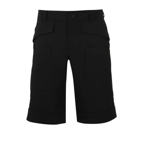 Burberry , Wool Bermuda Shorts ,Black male, Sizes:
