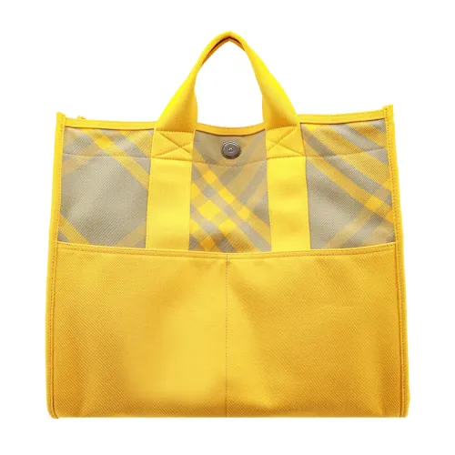 Burberry , Yellow Shoulder Bag with Snap Closure ,Yellow male, Sizes: ONE SIZE